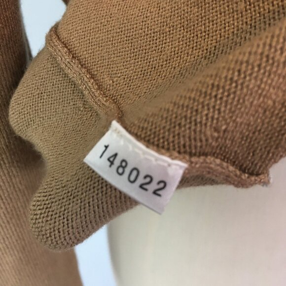 Ann Taylor Womens Silk Cotton Cashmere Blend Tan Cardigan Sweater Beads Sequins - Picture 9 of 11